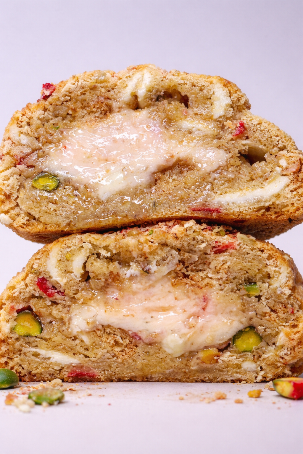 Pistachio & Strawberry Cheesecake